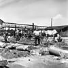 Zwangsarbeit an einem Bahnhof in Polen im Juli 1940: Überleben lautete das einzige Ziel.