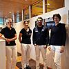 Das Ärzteteam der Praxisgemeinschaft in Salem (von links): Karoline Ambraß, Studentin Susanne Jörk, Ahmad Maslam und Patricia Andriessens.