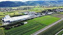Das Gelände der Firma Bucher Hydraulics von oben. Drohnenbild:Stefanie Fahr