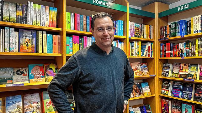 Axel Beurer, Geschäftsführer Morys Hofbuchhandlung, empfand das Kaufverhalten in der Vorweihnachtszeit als verhalten.