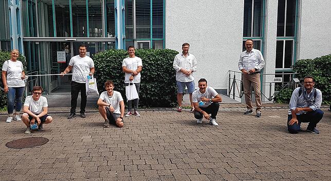 Gruppenbild mit dem Oberbürgermeister.