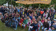 Die jungen Kulturnachbesucher haben ihren Spaß bei der Villinger Puppenbühne.