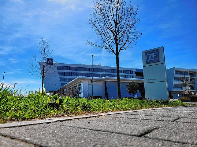 Das ZF-Werk 1 in der Friedrichshafener Löwentalstraße.