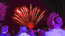 Ein Höhepunkt des Hausherrenfests: Das große Feuerwerk. Wegen Regen musste es in diesem Jahr von Sonntag auf Montag verschoben werden.