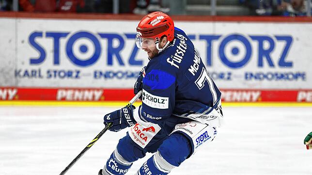 Brandon McMillan hat schon nach 22 Sekunden sein erstes Tor für die Wild Wings erzielt.