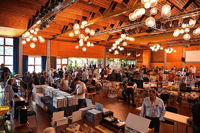 Die Stadthalle St. Georgen öffnet für alle Technik-Begeisterten bei der Internationalen Phonobörse am Samstag, 21. Juni, die Türen.