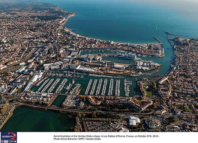 Der Startort der Vendée Globe ist Les Sables d‘Olonne an der französischen Atlantikküste.