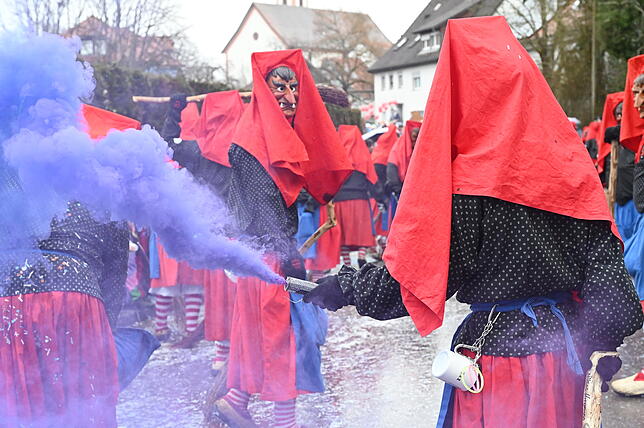 Bild 24: Die schönsten Bilder vom Fasnachtsumzug in Schwerzen: So feiern die Narren trotz Nieselregen