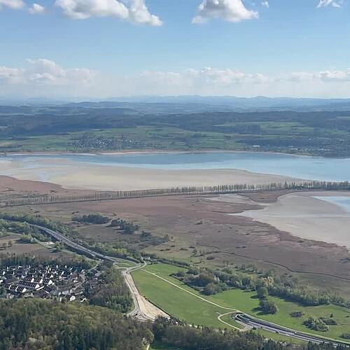 Rundflug im Video: So schön ist der Bodensee – trotz Niedrigpegel