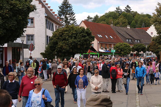 Richtig viel los: Tausende genießen das Spektakel in den Straßen und Gassen Bräunlingens.