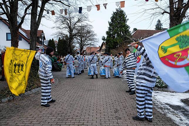 Bild 11: Bilder vom Zunftmeisterempfang und vom Narrenbaumstellen in Kippenhausen