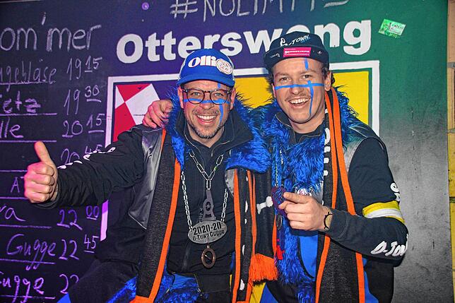 Durch das Auftrittsprogramm führten Jens Griener (links) und Tobias Fischer von der O-Town Gugge. Die Auftrittsreihenfolge war beim ...