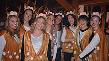 Die Guggenbichler-Santa-Rentiere hatten hatten auf der Guggi Party ihren Spaß.