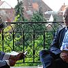 OB Jan Zeitler im Gespräch mit Redaktionsleiter Stefan Hilser.