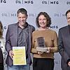 Der Hauptpreis der Filmförderung des Landes geht an den Theaterstadel Markdorf. Bei der Preisübergabe in Stuttgart (v.l.): ...