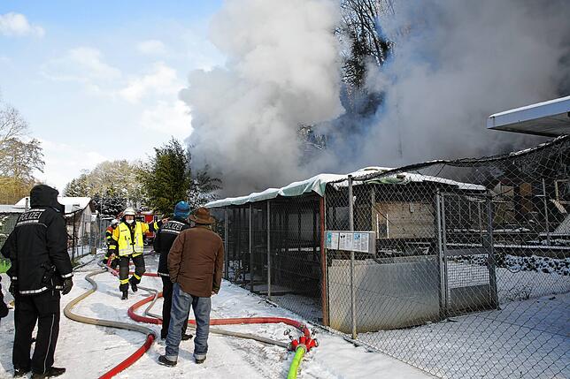 Eine Gartenhütte in der Gottmadinger Kleintierzuchtanlage wurde bei einem Feuer am Donnerstagnachmittag vollständig zerstört. Das dort ...