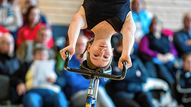 Konzentriert: Leonie Papok vom RV Lottstetten war zwar nicht zu 100 Prozent fit, fuhr aber dennoch auf den zweiten Platz beim Auftakt ...