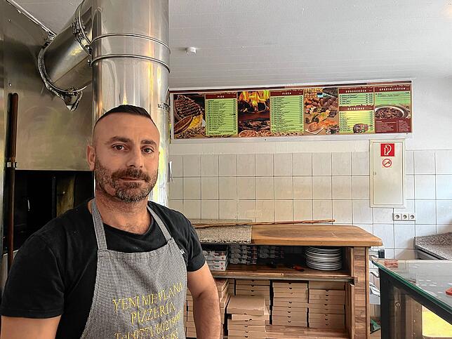 Harte Zeiten für Ekrem Avim. Er betreibt die Yeni Mevlana Pizzeria.