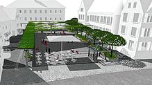 Der Talschulplatz soll ein grünes Dach bekommen und damit an Verweildauer gewinnen. Vereine nutzen den Talschulplatz für Veranstaltungen ...