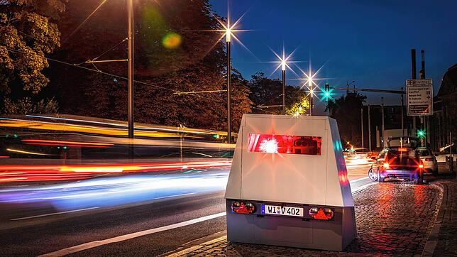 So sieht der neue Geschwindigkeits-Messanhänger aus. Bild: Vitronic