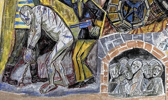 Bild 3: In Singen hängt das einzige erhaltene Wandbild von Otto Dix: Was sagt es über unsere Zeit?