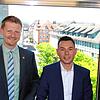 Radolfzells OB Simon Gröger (links) braucht einen neuen Chef für die Abteilung Wirtschaftsförderung und Liegenschaften. Denn Manuel Kern ...