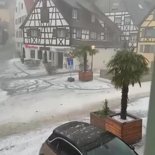 Hagelschauer in Sipplingen