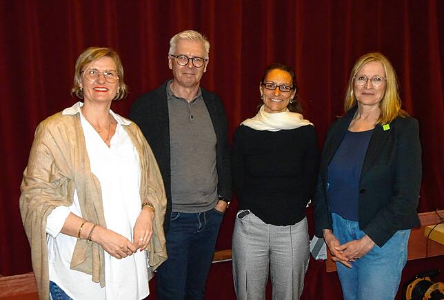 Sie sorgten für einen ertragreichen Workshop zur Dorfkern-Gestaltung: (von links) Janine Bliestle von der Fachberatung Gemeindenetzwerk ...