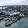 Seit Juni 2020 liegt die neue Bodenseefähre im Staader Hafen.