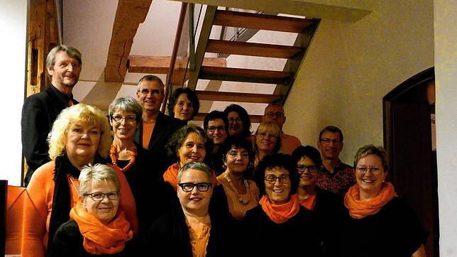Der Nasholim-Chor (hier im Probenlokal) freut sich auf viele Zuhörer beim Konzert am Samstag, 16.¦November, in der Kirche St.¦Benendikt ...