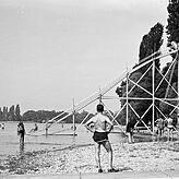 Die große hölzerne Rutsche am Hörnle stand dort um 1927.