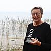 Petra Müller aus Immenstaad: Sie hat am Seeufer ein seltsames Plastikteil entdeckt.