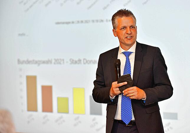 Bild 1: Wahlparty der CDU: Feierstimmung will bei den Christdemokraten nicht aufkommen