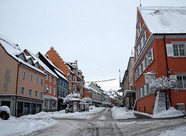 Ein Blick am Freitagmorgen in die Hauptstraße