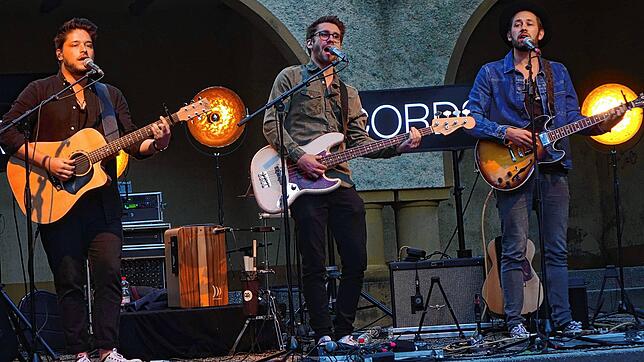 Daniele Cuviello, Patrick Huber und Severin Ebner von der Band Sameday Records hoffen, bald wieder live auf der Bühne stehen zu können.