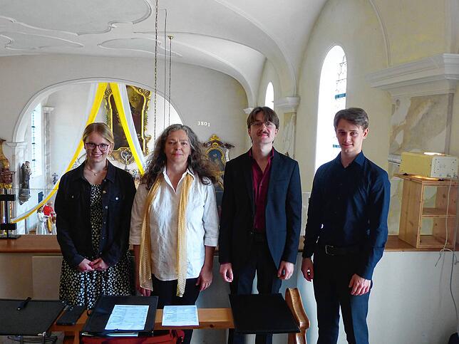 Die Solisten (von links): Talida Müller, Burga Schall, Paul Kreher und Yukka Müller.