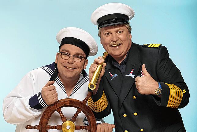 Das Gesangsduo Klaus & Klaus – Claas Vogt und Klaus Baumgart.
