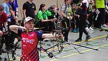 Zu den zahlreichen Bogenklassen bei der Landesmeisterschaft gehört der Compoundbogen, bei dem eine besondere Mechanik die Effizienz beim ...