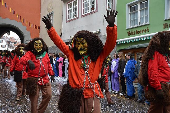 Bild 1: Meersburg im Fasnetsfieber: 1.800 Hästräger ziehen durch die Altstadt – Bilder!