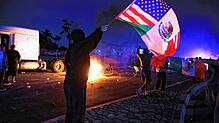 Die Proteste im Raum Los Angeles richteten sich gegen die Sicherheitskräfte der US-Einwanderungsbehörde ICE. Sie wollten Migranten ohne ...