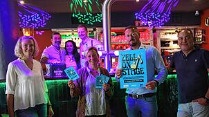Freuen sich schon auf die Sommer-Musiknacht in Radolfzell (vorne von links): Regina Brüsewitz (Geschäftsführerin der Tourismus- und ...