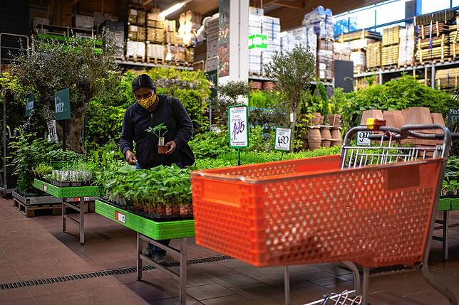 Auch Baumärkte und Gartencenter profitieren von den Grenzschließungen: Sie durften bereits am 27. April wieder öffnen. Unser Bild zeigt ...