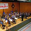 Das JBOON in Aktion. Die jungen Musiker spielten unter der Leitung von Florian Fritschi Meldodien zum Motto &bdquo;Filmmusik&ldquo;.