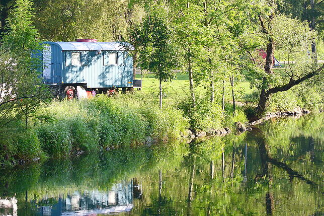 Für Naturfreunde: Campingplatz Wagenburg im Donautal.