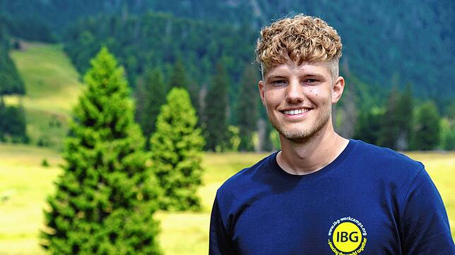 Bernd Nee, 24-jähriger Geografiestudent aus Bochum, ist Organisator des Campalltags in Bernau. Foto: Steffen Schmidt