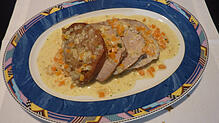 Delikat: Der Rinderbraten ist serviert.