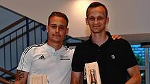 Aufsteiger: Nicolas Preinl (links) vom FC Kandern und Andreas Holub, der für den SV Wasenweiler pfeift, werden in der kommenden Saison ...