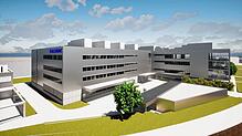 Animation des neuen Produktionszentrums von Karl Storz in Neuhausen ob Eck am Fuß der Schwäbischen Alb. Bis zu 2000 Menschen sollen hier ...