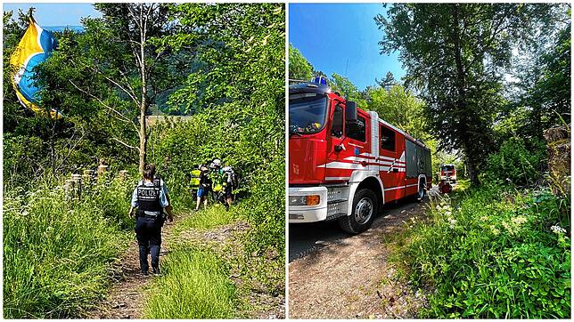 Die Gruppe, mit der der 41-jährige unterwegs ist, setzt direkt einen Notruf ab. Nach 30 Minuten können ihn die Einsatzkräfte befreien.