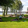 Auch im Reichenauer Strandbad gibt es keinen offiziellen Badebetrieb. Die Liegewiese ist aber offen.